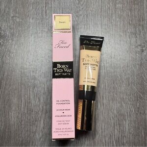 Too Faced Born This Way Soft Matte Oil Control Foundation Swan 30ml NIB 24h Wear
